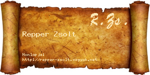 Repper Zsolt névjegykártya