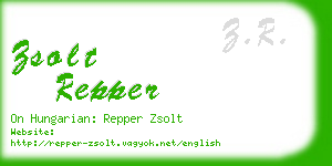 zsolt repper business card